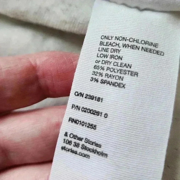 & Other Stories Dress Academia Preppy Womens 10 Retro Mod Maximalist Cozy Soft - Picture 10 of 11